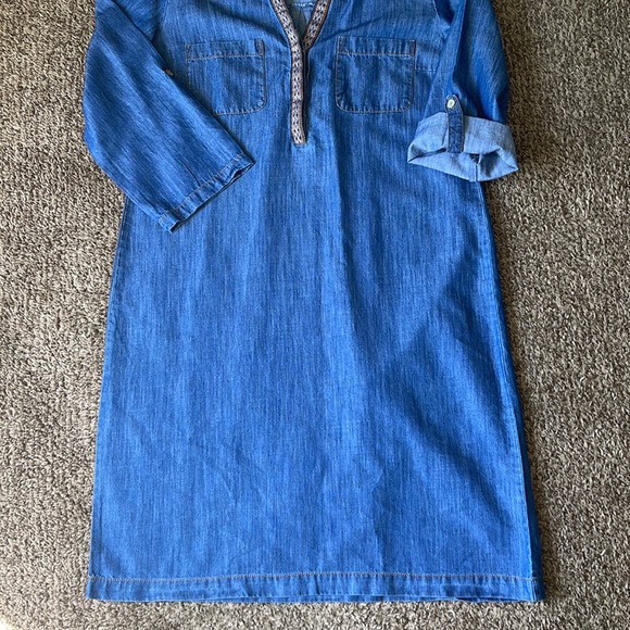 Spense Woman Women's 3/4 Roll Tab
Sleeve Dress 1/4 Button Denim Size 8 - Picture 6 of 7